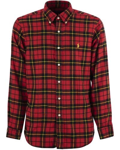 Polo Ralph Lauren Chinees Nieuwjaar Plaid Shirt - Rood