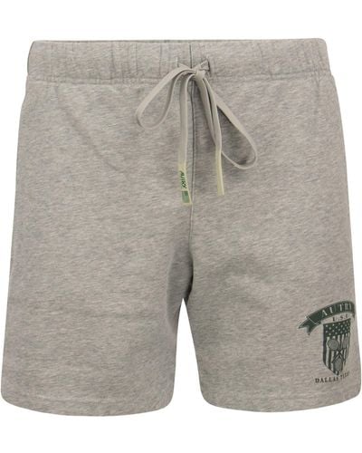 Autry Bermuda Shorts mit Tennis Club -Logo - Grau