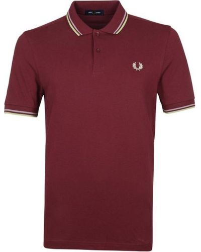 Fred Perry Polo's - - Heren - Rood