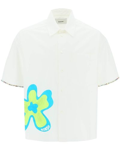 Bonsai 'bloom' Short Sleeved Shirt - White