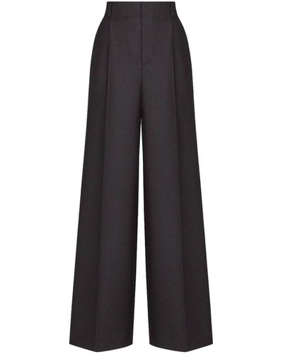 Dior Pantalon en laine - Noir