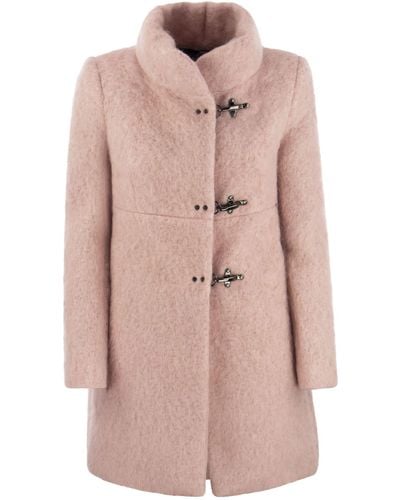 Fay Romantic Wool, Mohair And Alpaca Blend Coat - Pink