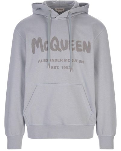 Alexander McQueen Hoodie-sweatshirt - Grijs