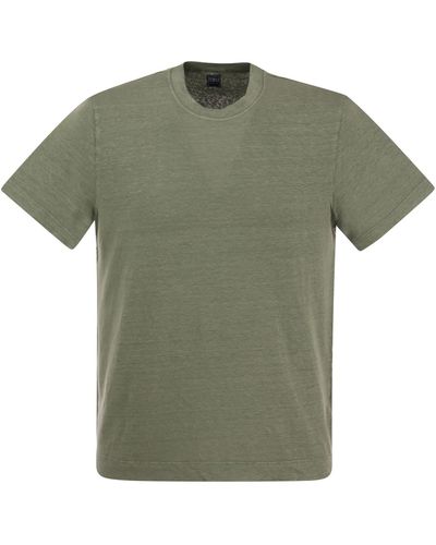 Fedeli Exreme Linen Flex T-shirt - Vert