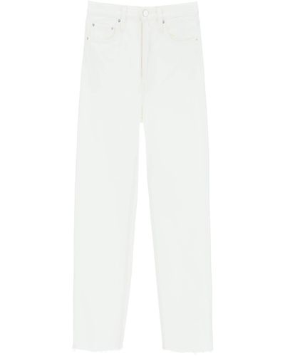 Totême Clásico de jeans de corte en algodón orgánico - Blanco