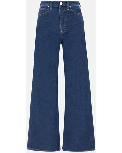 Calvin Klein Dunkelblaue Jeans Mit Weitem Bein Und Hoher Taille