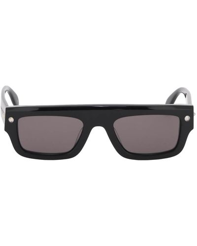 Alexander McQueen Spike Studs Sonnenbrille - Schwarz