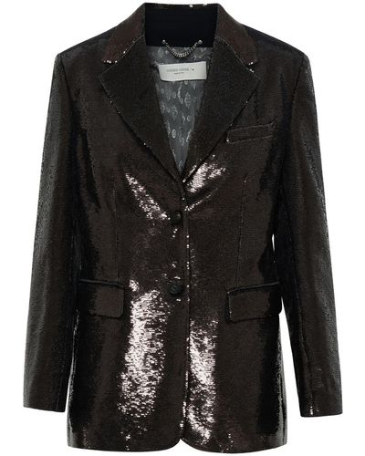 Golden Goose Iron Polyester Blazer Jacket - Black
