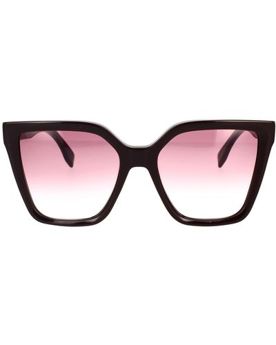 Fendi Sonnenbrille Schriftzug FE40086i 50T - Marrone