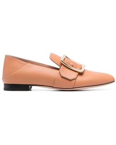 Bally Leather Loafers - Roze