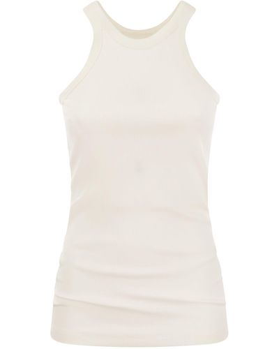 Sportmax Nastie Silk Blend Jersey Tanktop - Wit