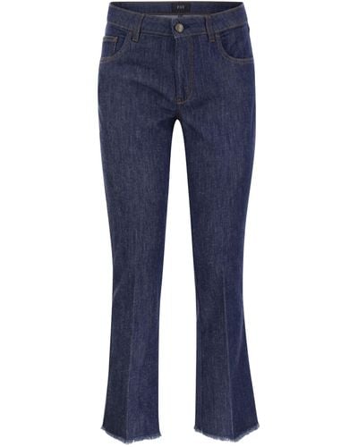 Fay Denim 5 Pocket Broek - Blauw