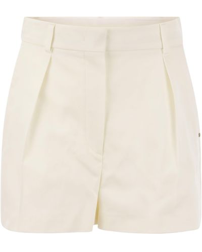 Sportmax Unico gewaschene Baumwollshorts - Natur