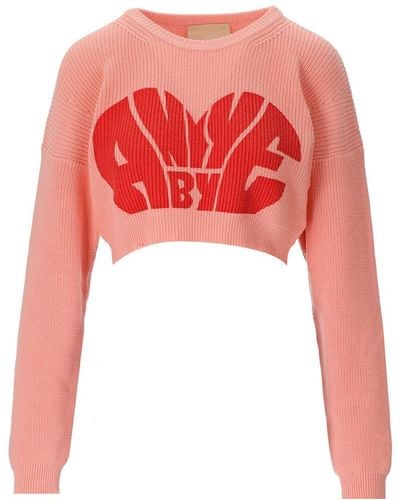 Aniye By Aniye de aniye rosa jersey recortado - Rojo