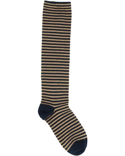 Alto Milano Striped Socks - Gray