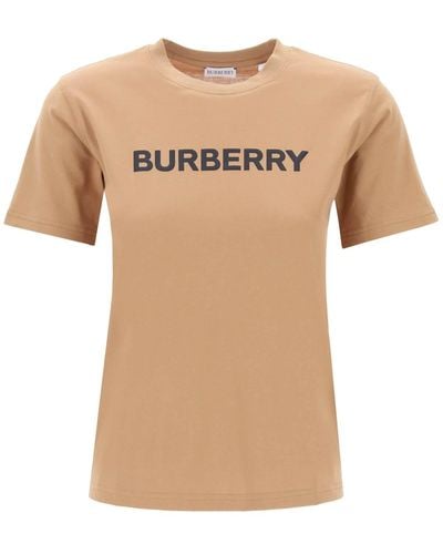 Burberry Margot Logo T -Shirt - Natur