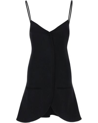 Courreges Ellips Mouwloze Mini -jurk - Zwart