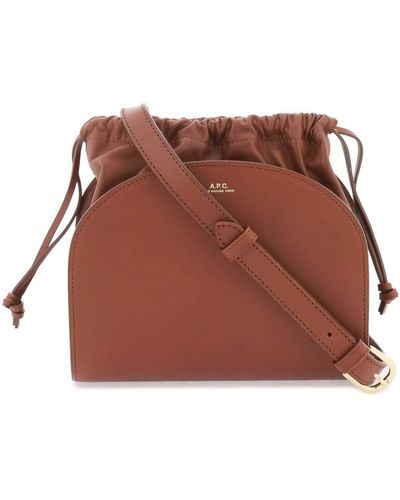 A.P.C. Demi Lune Beuteltasche - Bruin