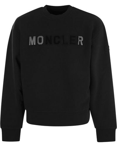 Moncler Logo -Sweatshirt - Schwarz