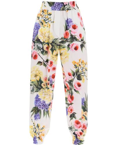 Dolce & Gabbana Rose Garden Harem Pants - Wit