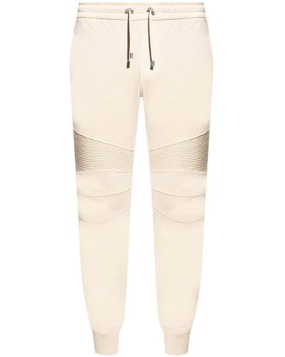 Balmain Cotton Pants - Natural