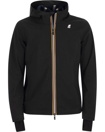 K-Way Jacko Bonded Short Jacket Met Kap - Zwart