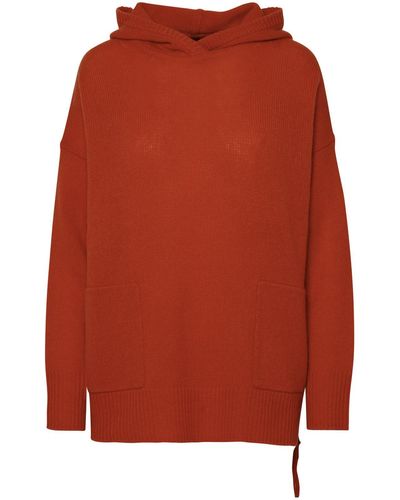 360cashmere 'Khloe' Brick Cashmere Sweatshirt - Orange