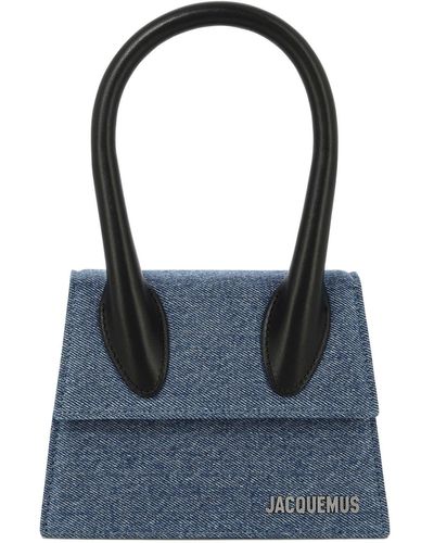 Jacquemus "le Chiquito Moyen" Handtas - Blauw