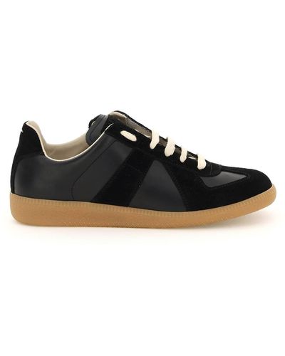 Maison Margiela Replica Lederen Sneakers - Zwart