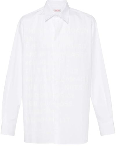 Valentino 4 V0 ABFR5 Frau weißes Hemd