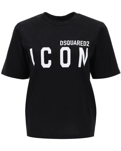 DSquared² Icon Für Immer Einfaches T -shirt - Zwart