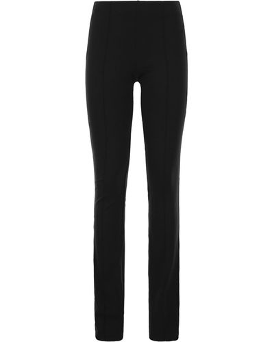 Sportmax Pantalones de ajuste ajustados de Gigante - Negro