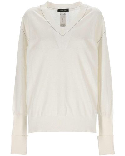 Fabiana Filippi Mad274 F388 Sweater For - White