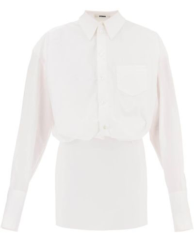 Interior Robe de chemise nuno intérieure - Blanc