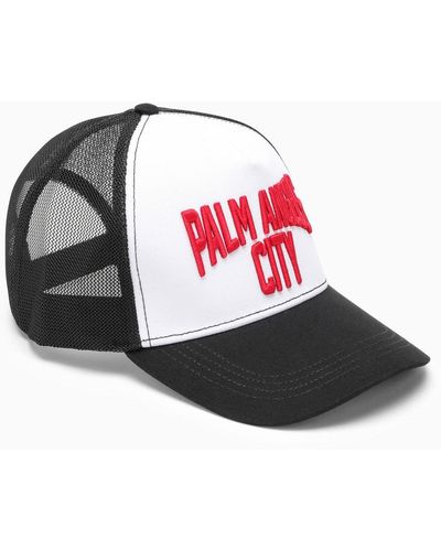 Palm Angels Visor Hat With Logo - Red