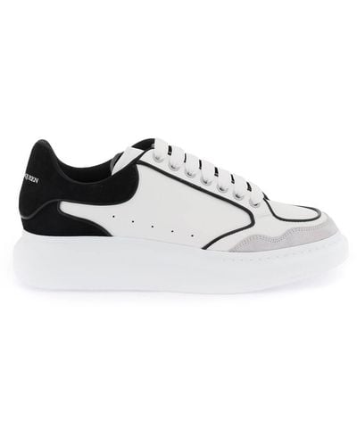 Alexander McQueen Alexander Mc Queen White/black Oversize Sneaker - Wit