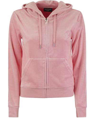 Juicy Couture Velvet Hoodie - Roze