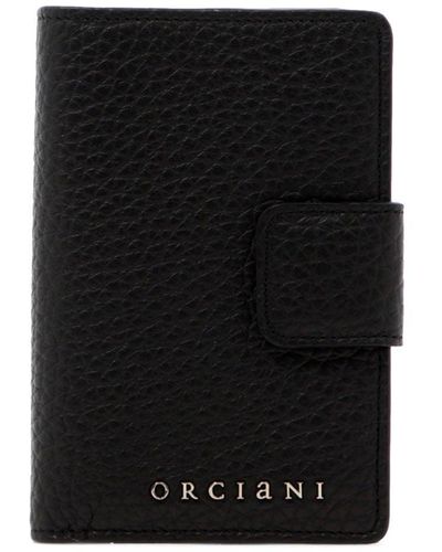 Orciani Bi falten Brieftasche mit Reißverschluss - Schwarz