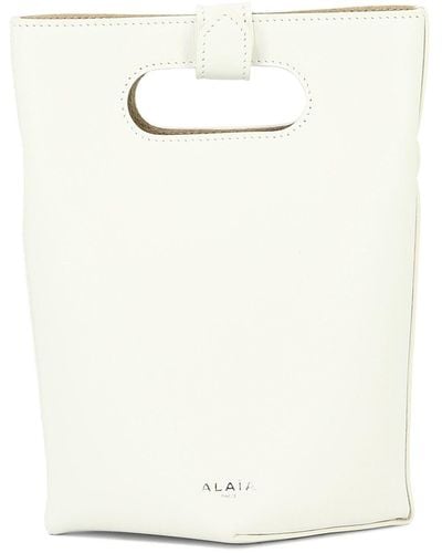 Alaïa Gefaltete Handtasche - Weiß