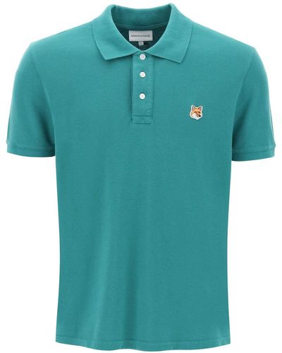 Maison Kitsuné Maison Kitsune "Fox Head Patch Polo Shirt" - Green