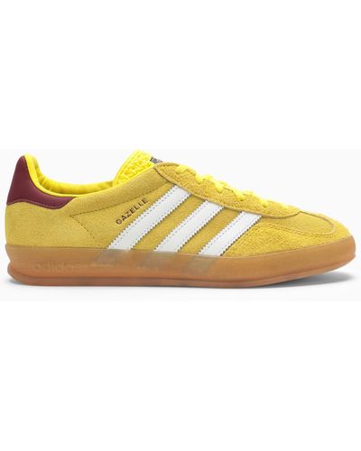 adidas Gazelle Indoor Sneakers aus Veloursleder mit Lederbesätzen - Gelb
