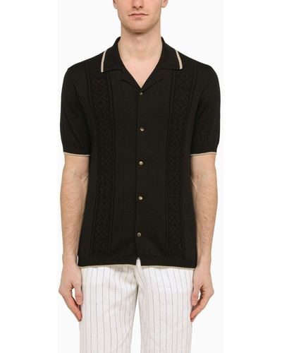 Brunello Cucinelli Short-Sleeved Cardigan - Black