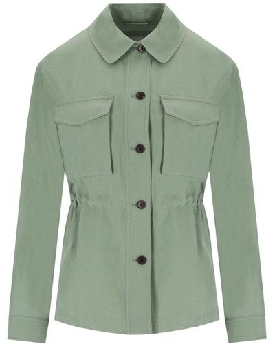 Woolrich Sage Green Overshirt - Grün