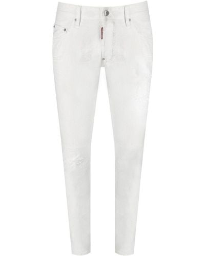 DSquared² White Bull Skater White Jeans - Weiß