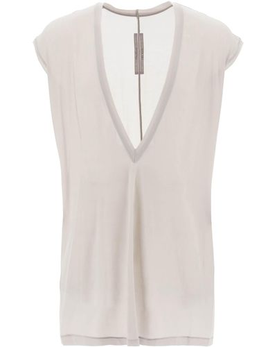 Rick Owens Dylan 's Top in Cupro -Jersey - Mehrfarbig