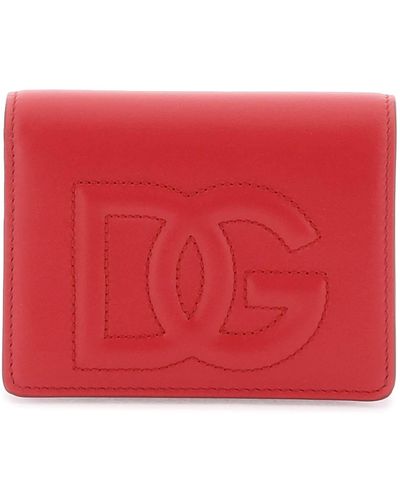 Dolce & Gabbana DG Continental Logo Brieftasche - Rot