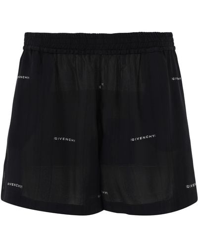 Givenchy Jacquard Shorts - Zwart