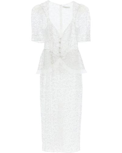 Alessandra Rich Lurex Lace Kleid für - Weiß