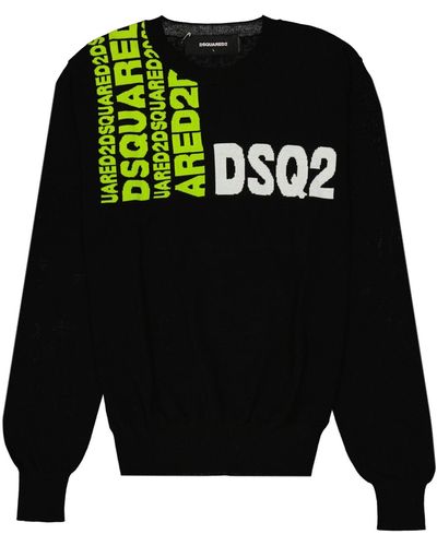 DSquared² Suéter de logotipo - Negro