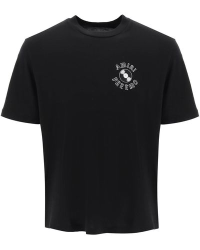 Amiri Premier Record Crew Neck T -Shirt - Schwarz